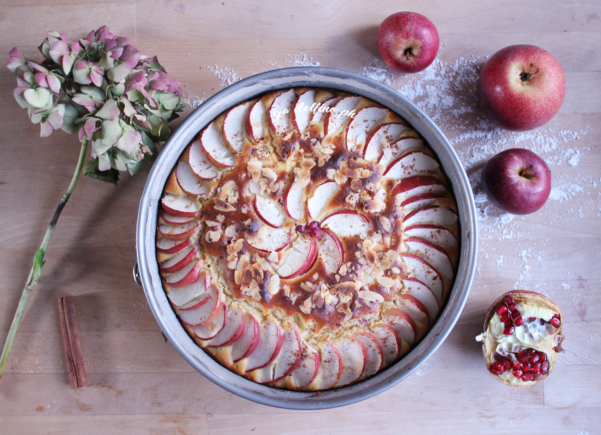 Torta di mele e melograno